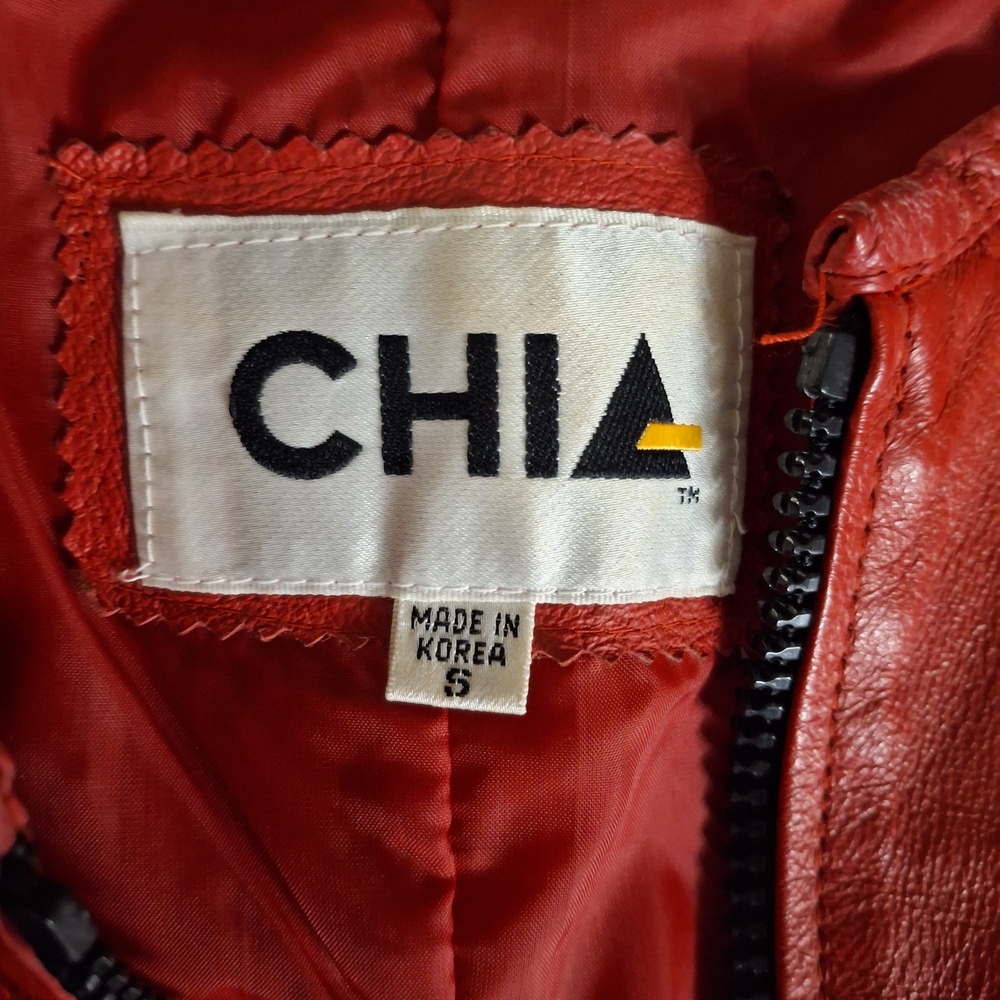 Red Leather Jacket - Picture 3 of 4